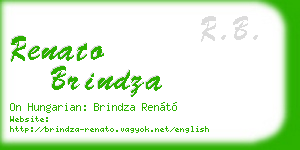 renato brindza business card